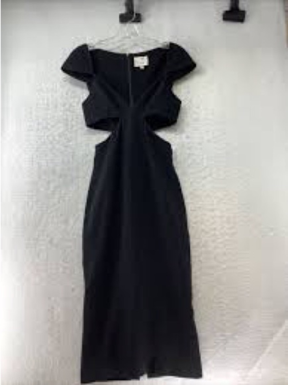 Cult Gaia black knit cutout dress